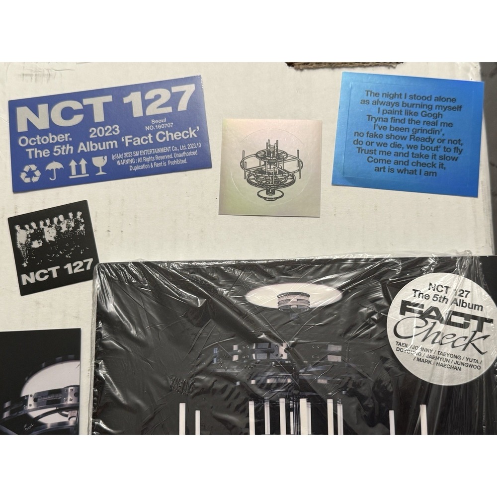 NCT 127 "Fact Check" 5th Album (Exhibit Ver.)‎ – NO PHOTOCARD – Opened - Picture 5 of 13